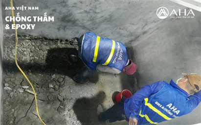 Quy trình thi công chống thấm ngược bằng keo pu, hố thang máy