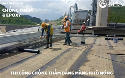 Quy trình chống thấm bằng màng khò nóng